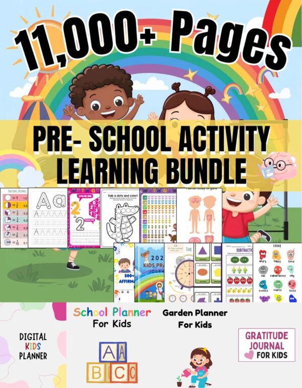 Preschool Activity Learning Bundle